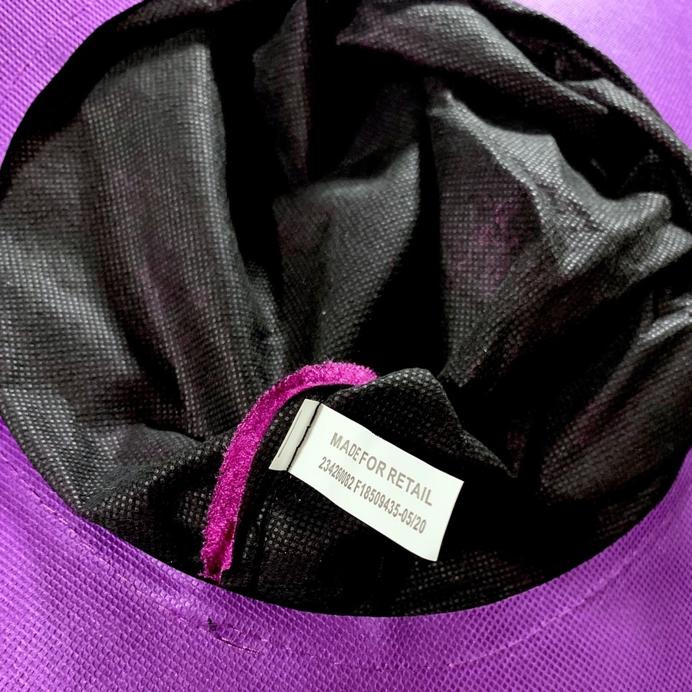 FUCHSIA VELOUR & GITTER WITCH HAT NWT - Picture 11 of 15